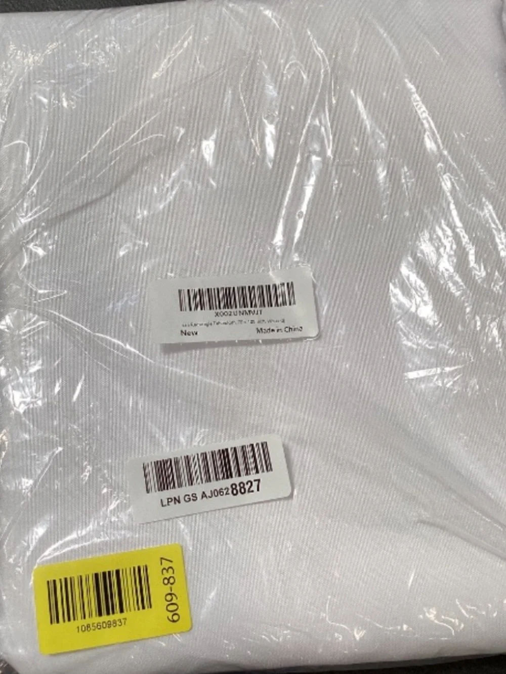 Classic Polyester Tablecloth Stain & Wrinkle-Resistant Rectangular 70x108” WHITE